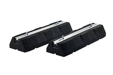FF 400 Rubber balk 400x180x95mm incl. M10 boutenset pr/ 2st
