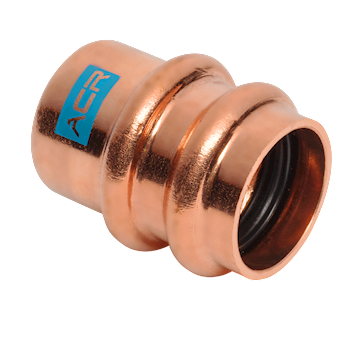 ACR Copper Press End Cap 1/2 - (pr/5 stuks)