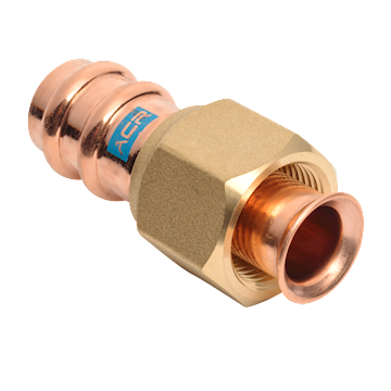 ACR Copper Press Flare adapters 1/2 - (pr/5 stuks)