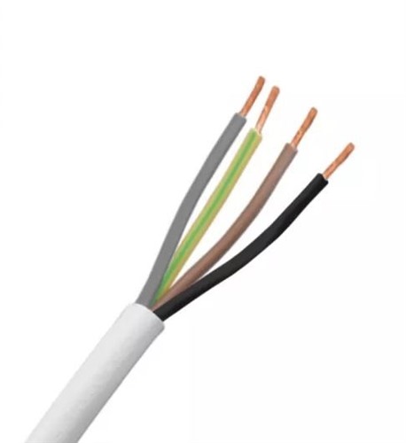 Foto 4x1.00 mm2 wit snoer H05Z1Z1-F Eca BR,BL,GR,G/Y (100)