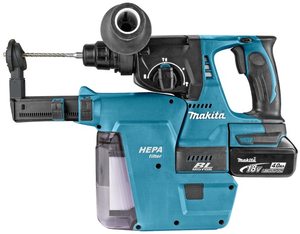 Foto Makita 18 V Combihamer + stofzuiger - netto p/st