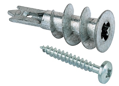 Foto Metalen gipspl.plug + sp.pl.schroef bolk. - pr/vpe (vpe 100)
