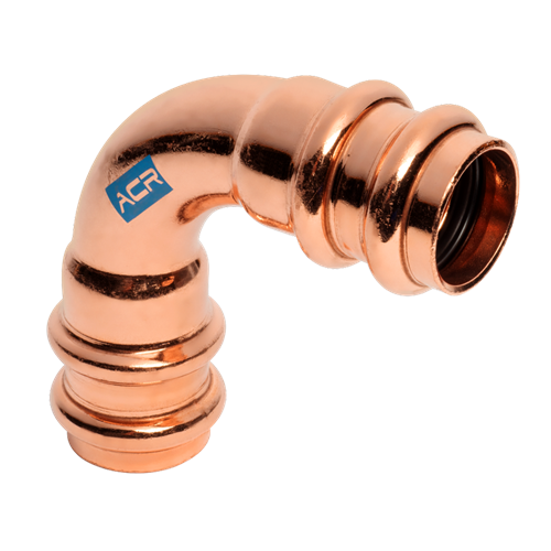 Foto ACR Copper Press Bend 90° F/F 3/8 pr/st VPE 5