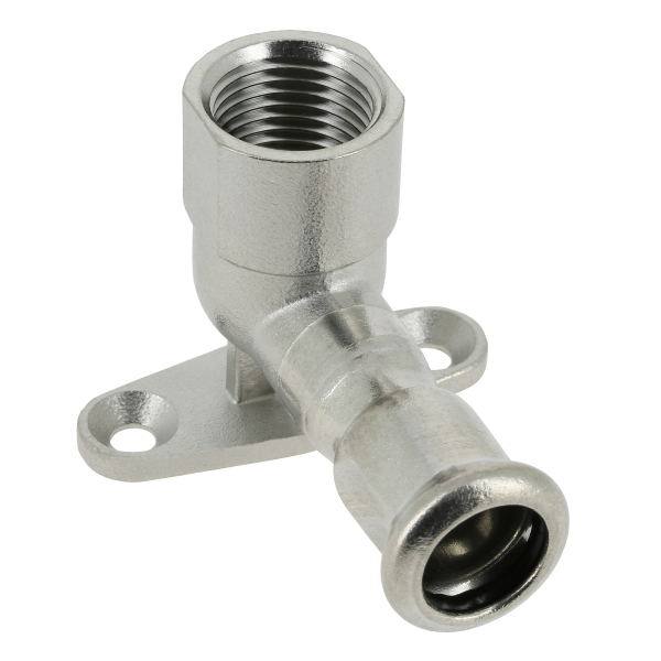 Afbeelding M-Press RVS Muurplaat 3/4 binnendraad x 22 mm. pr/st VPE 5