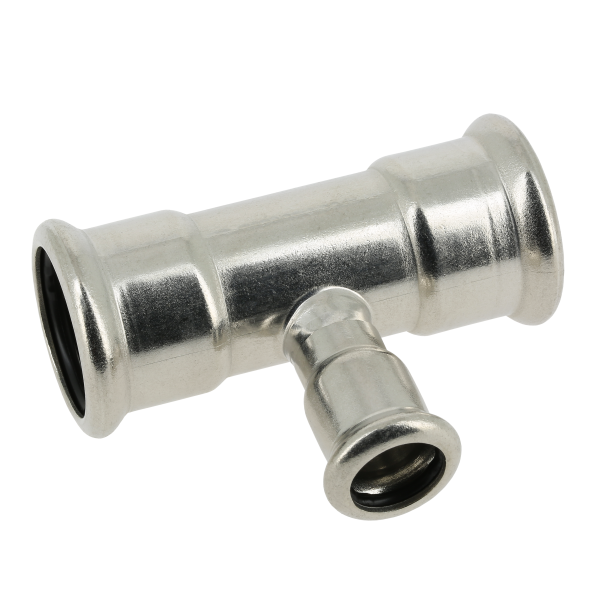 Afbeelding M-Press RVS T-stuk 108 x 76,1 x 108 pr/st VPE 1