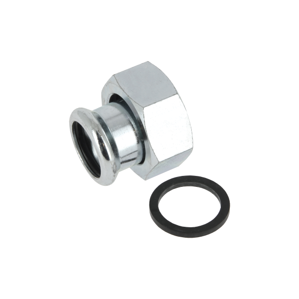 Afbeelding Press Staalverzinkt 2-del. Koppeling 2 x 54 mm. pr/st