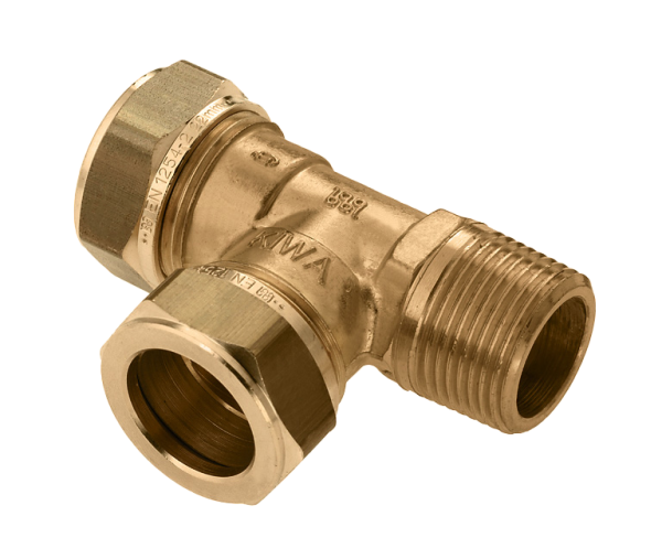 Afbeelding 82612 T-stuk 22 x 22 x 3/4" buitendraad pr/st VPE 5