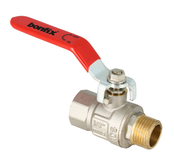 Afbeelding Kogelkraan 3/4" binnen x 3/4" buiten + rode hendel pr/st