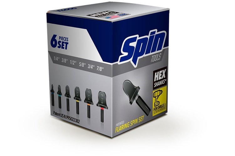 Foto Spin Flare Kit 1/4-3/8-1/2-5/8 voor in accutol