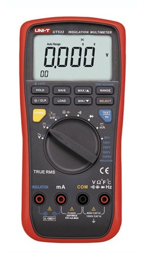 Foto Uni-T - Isolatie multimeter testspanning 50 tot 1000V