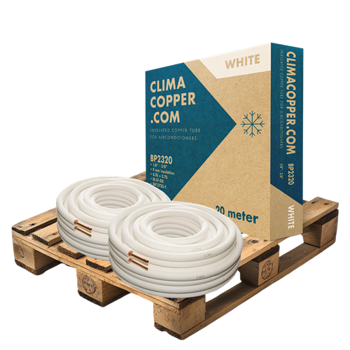 Foto 1/4-3/8 CLIMACOPPER.COM - Insul. copper tube-20 m. BL-S1-D0
