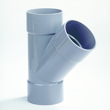 Foto PVC T-stuk 45 gr - 32 mm