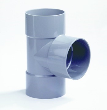 Foto PVC T-stuk 90 gr - 32 mm