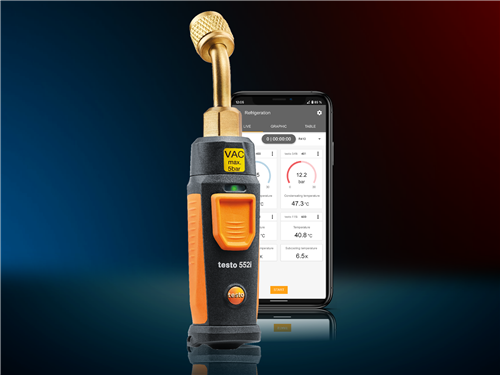 Foto Testo 552i App gestuurde Vacuumsonde